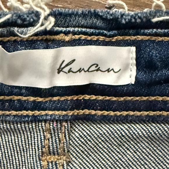 KanCan Light Blue Distressed Jean Shorts 15” waist  NWT - Picture 4 of 16